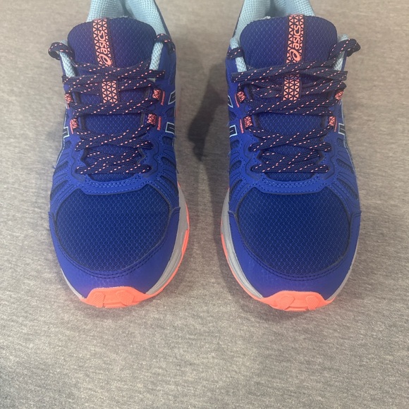 ASICS Gel-Venture Running Shoes Blue Pink Trail Sneakers Size 7.5 - Picture 2 of 5